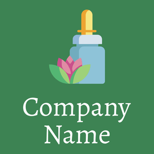 Essential oil logo on a Amazon background - Wellness & Beauty