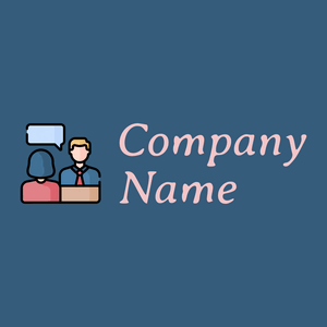 Outlined Job interview logo on a Matisse background - Categorieën