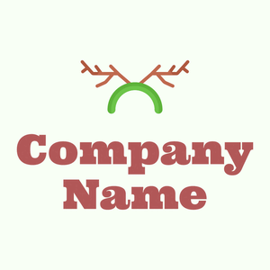 Deer horns logo on a Honeydew background - Animals & Pets