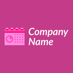 Calendar logo on a pink background - Abstrait