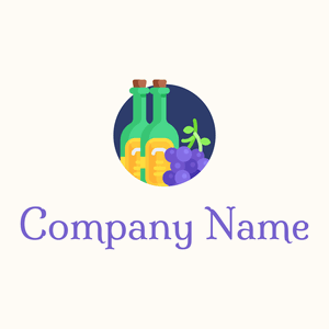 Wine on a Floral White background - Landwirtschaft