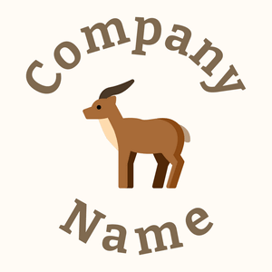 Antelope on a Floral White background - Animaux & Animaux de compagnie