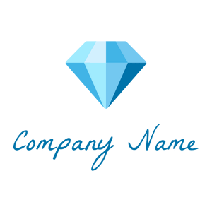 Columbia Blue Diamond on a White background - Moda & Bellezza