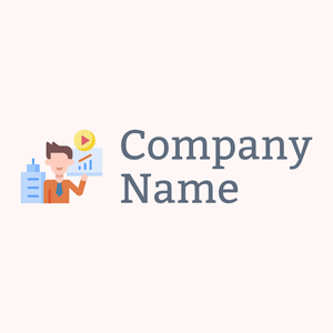 Corporate logo on a Snow background - Business & Consulting