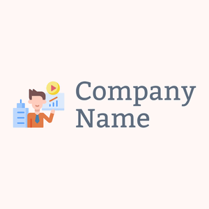 Corporate logo on a Snow background - Zakelijk & Consulting