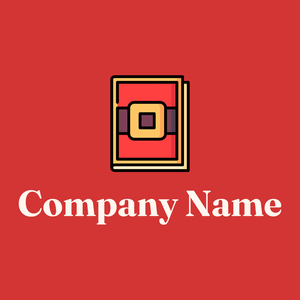 Christmas card on a Persian Red background - Games & Recreation