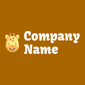 Giraffe on a Tenne (Tawny) background - Tiere & Haustiere