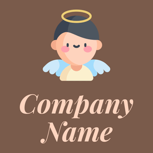 Angel on a Tobacco Brown background - Religieus