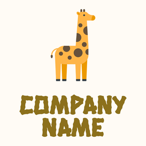 Giraffe on a Floral White background - Animaux & Animaux de compagnie