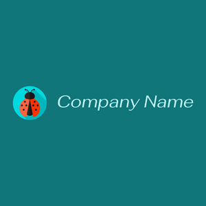 Ladybug logo on a Deep Sea background - Animais e Pets