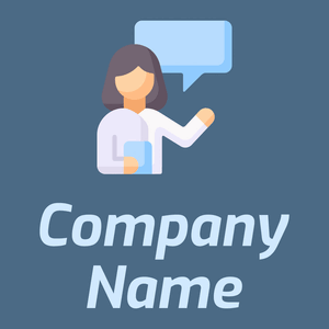Consultation logo on a Wedgewood background - Zakelijk & Consulting