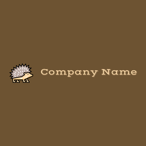 Hedgehog logo on a Shingle Fawn background - Tiere & Haustiere