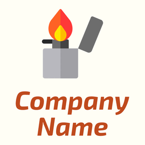 Fire lighter logo on a Ivory background - Abstrakt