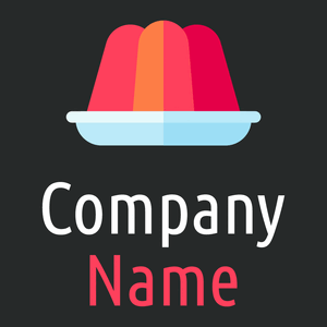 Pudding logo on a Woodsmoke background - Alimentos & Bebidas