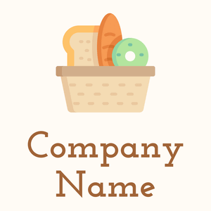 Bakery logo on a Floral White background - Alimentos & Bebidas