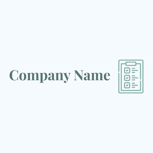 Check list logo on a Alice Blue background - Abstrait