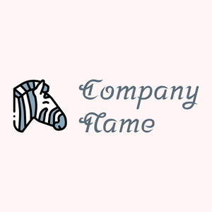 Zebra logo on a Snow background - Animaux & Animaux de compagnie