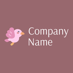 Bird on a Copper Rose background - Tiere & Haustiere