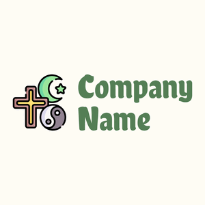 Religion logo on a Floral White background - Religieus