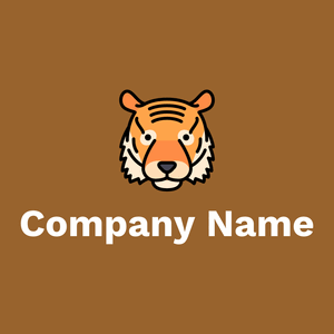 Tiger logo on a Buttered Rum background - Tiere & Haustiere