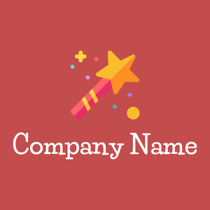 Magic wand logo on a Sunset background - Arte & Entretenimiento
