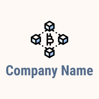 Blockchain logo on a Seashell background - Technologie