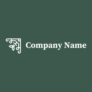 Floral logo on a Plantation background - Bloemist