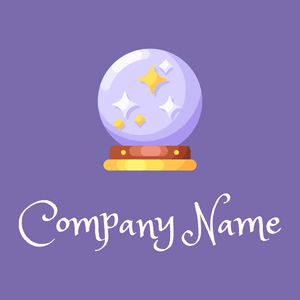 Lavender Blue Magic ball on a Deluge background - Arte & Entretenimiento