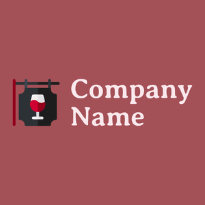 Signboard logo on a Copper Rust background - Agricoltura