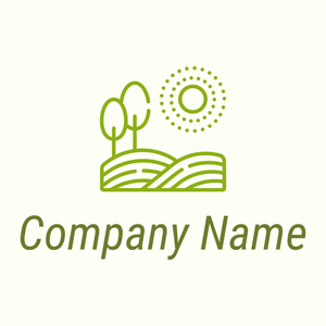 Land logo on a Ivory background - Agricoltura
