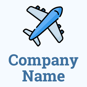 Plane on a Alice Blue background - Indústrias