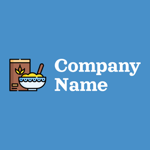 Oatmeal logo on a Picton Blue background - Landbouw
