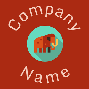 Mammoth logo on a Rust background - Animali & Cuccioli