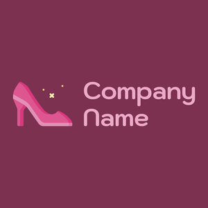 High heels logo on a Flirt background - Abstrait
