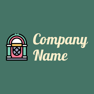 Jukebox logo on a Dark Green Copper background - Unterhaltung & Kunst