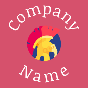 Gladiator logo on a Cranberry background - Entertainment & Arts