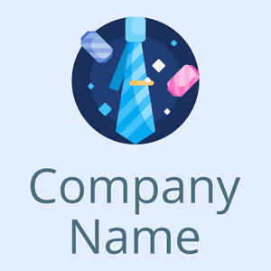 Rounded Tie logo on a Alice Blue background - Moda & Belleza