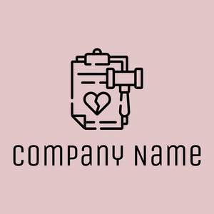 Divorce logo on a Dawn Pink background - Partnervermittlung
