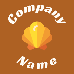 Seashell logo on a Rich Gold background - Abstracto