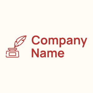 Ink bottle logo on a Floral White background - Domaine des communications