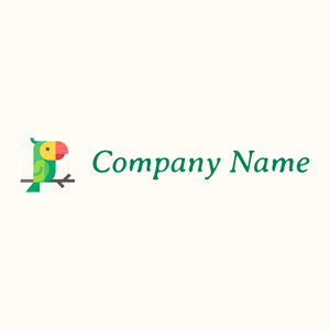 Parrot logo on a Floral White background - Reise & Hotel