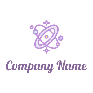 Purple Galaxy on a White background - Abstracto