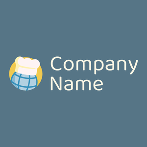 Gastronomy logo on a Kashmir Blue background - Alimentos & Bebidas