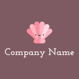 Seashell logo on a Light Wood background - Abstracto