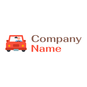 Sunset Orange Driving on a White background - Automobili & Veicoli