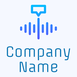 Neon Blue Audio message on a Alice Blue background - Arte & Entretenimiento