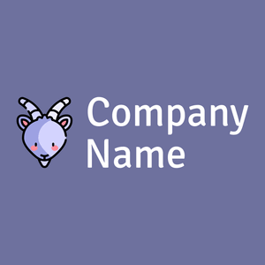 Capricorn logo on a purple background - Abstrato