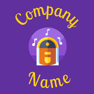 Jukebox logo on a Royal Purple background - Unterhaltung & Kunst