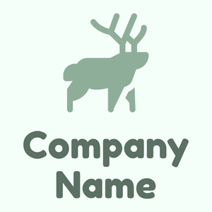 Caribou logo on a green background - Animali & Cuccioli
