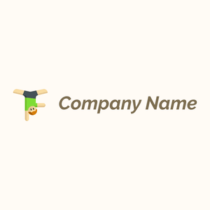 Flipped Gymnast on a Floral White background - Esportes